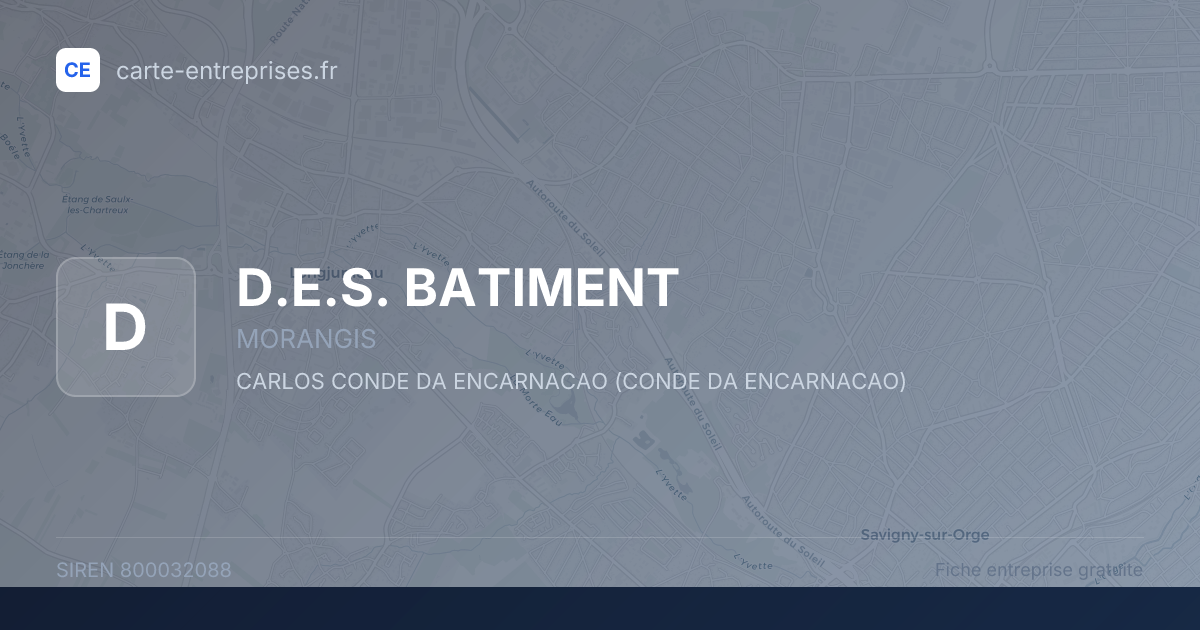 D.E.S. BATIMENT — 800032088 — fiche entreprise