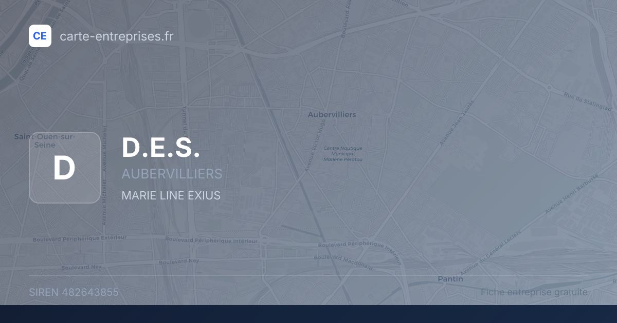 D.E.S. — 482643855 — fiche entreprise
