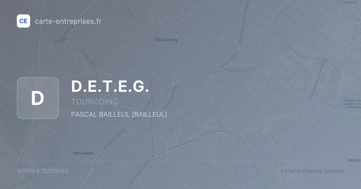 D.E.T.E.G. — 478391683 — fiche entreprise