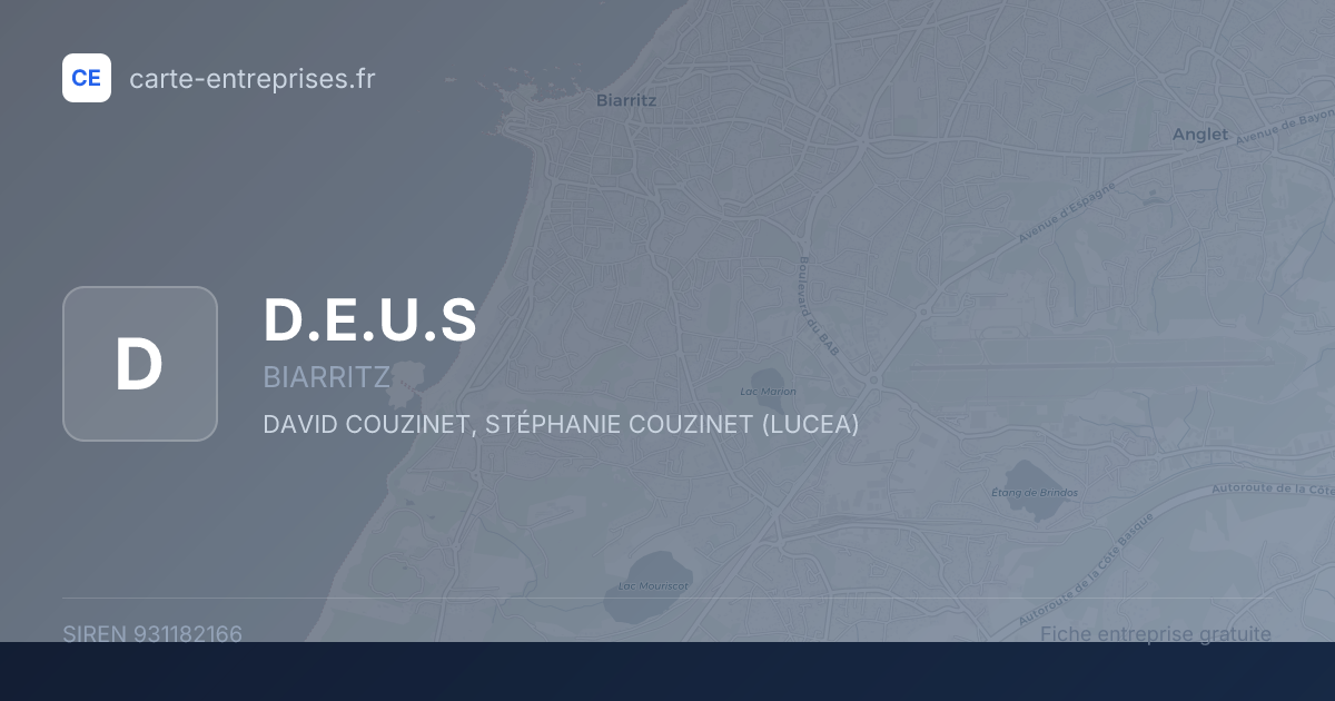 D.E.U.S — 931182166 — fiche entreprise
