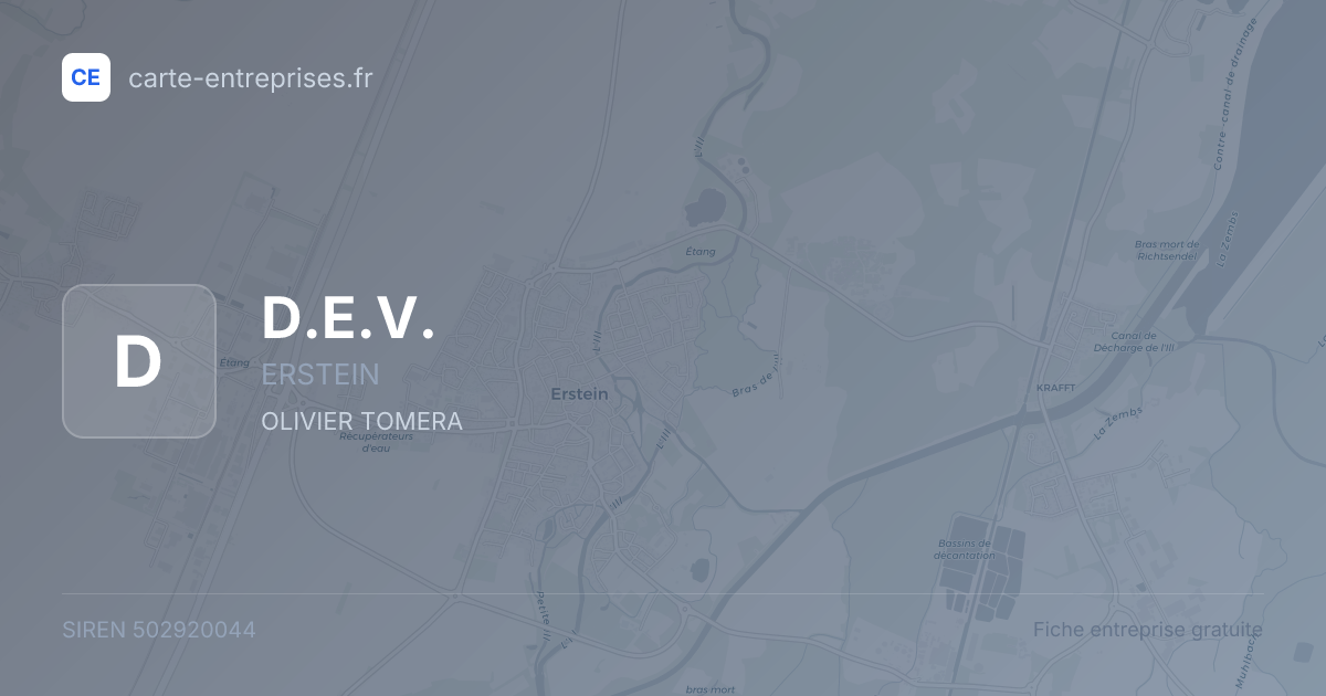 D.E.V. — 502920044 — fiche entreprise