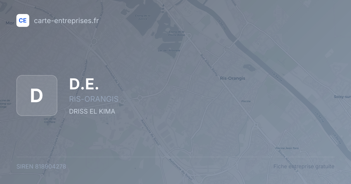 D.E. — 818904278 — fiche entreprise