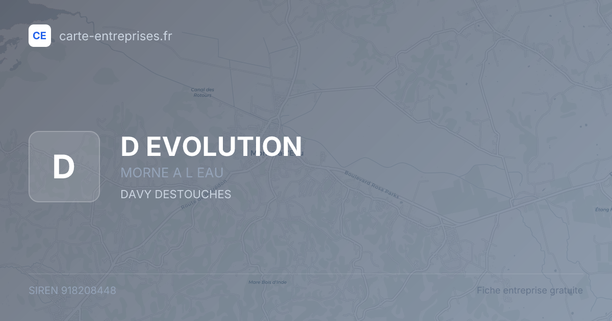 D EVOLUTION — 918208448 — fiche entreprise