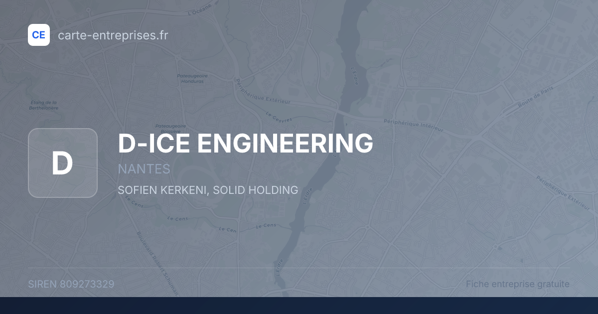 D-ICE ENGINEERING — 809273329 — fiche entreprise
