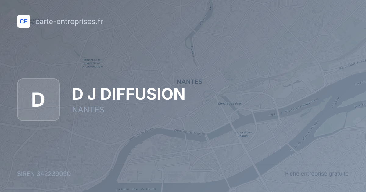 D J DIFFUSION — 342239050 — fiche entreprise