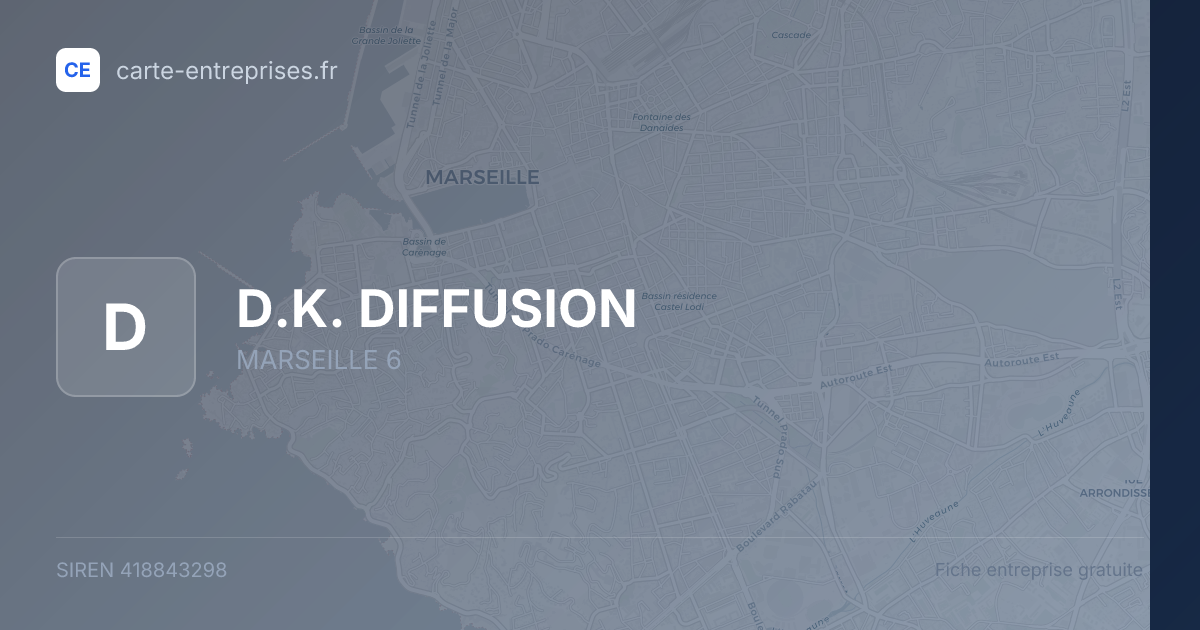 D.K. DIFFUSION — 418843298 — fiche entreprise