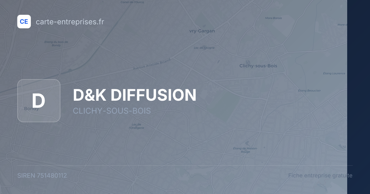 D&K DIFFUSION — 751480112 — fiche entreprise