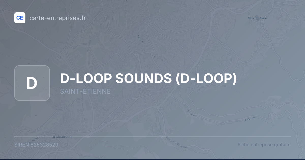 D-LOOP SOUNDS (D-LOOP) — 825328529 — fiche entreprise