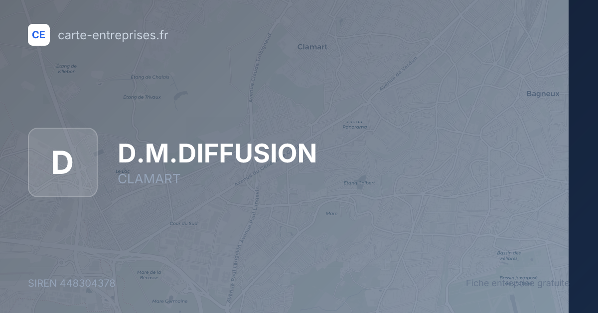 D.M.DIFFUSION — 448304378 — fiche entreprise