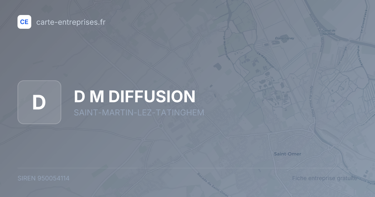 D M DIFFUSION — 950054114 — fiche entreprise