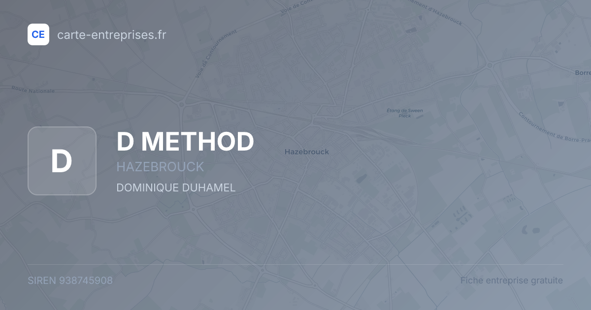 D METHOD — 938745908 — fiche entreprise