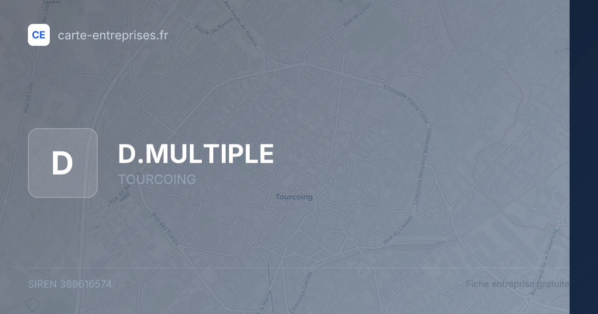 D.MULTIPLE — 389616574 — fiche entreprise