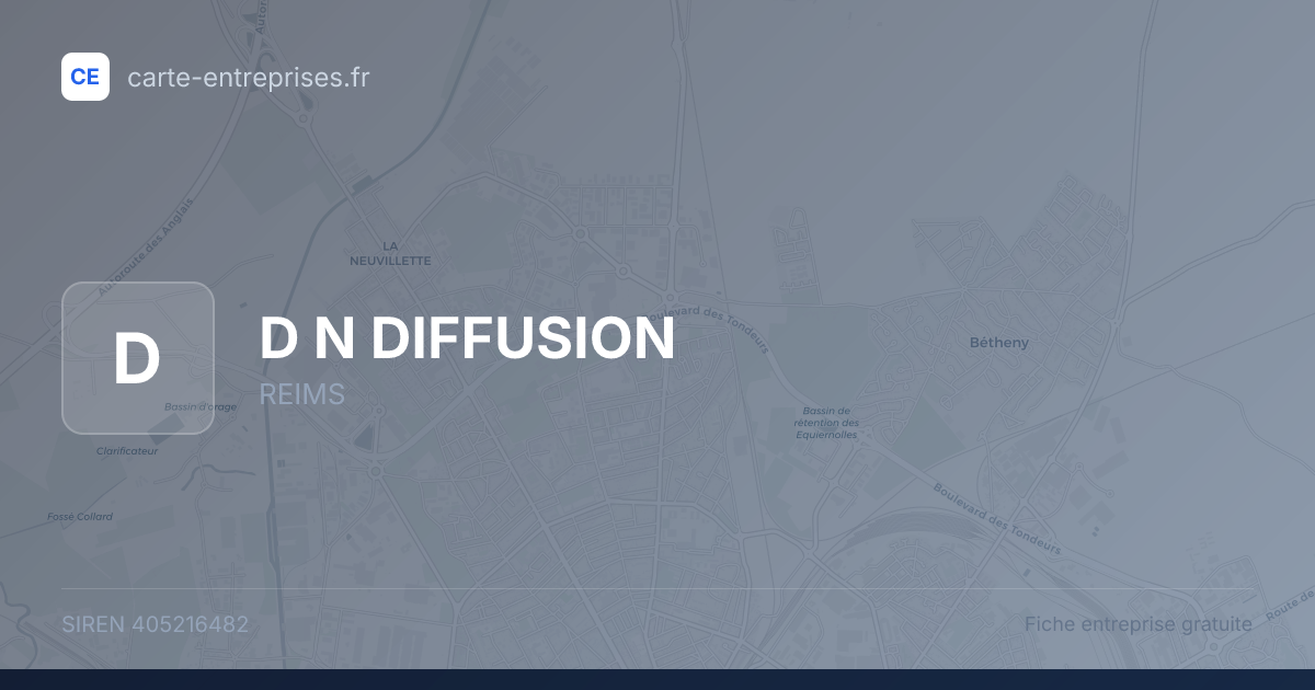 D N DIFFUSION — 405216482 — fiche entreprise