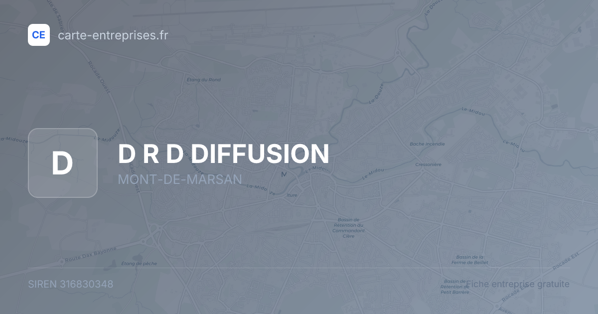 D R D DIFFUSION — 316830348 — fiche entreprise