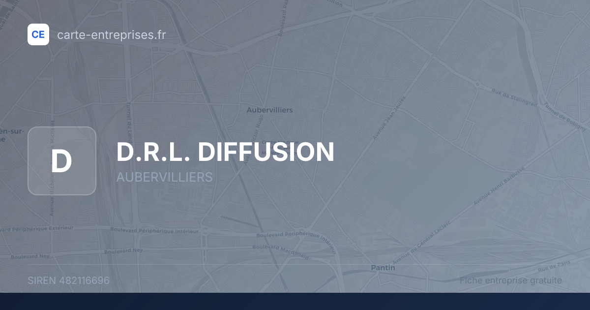 D.R.L. DIFFUSION — 482116696 — fiche entreprise