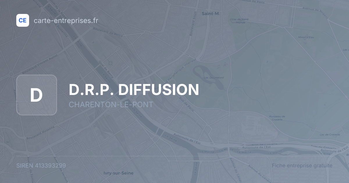 D.R.P. DIFFUSION — 413393299 — fiche entreprise
