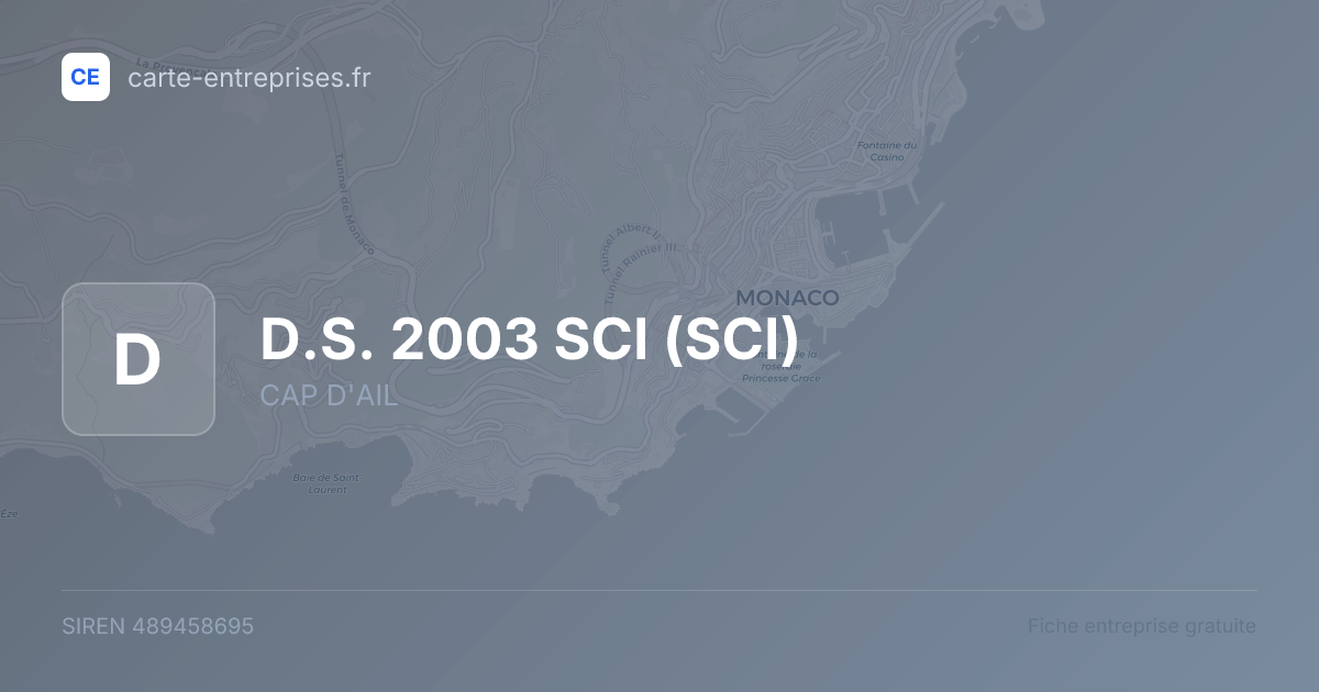 D.S. 2003 SCI (SCI) — 489458695 — fiche entreprise