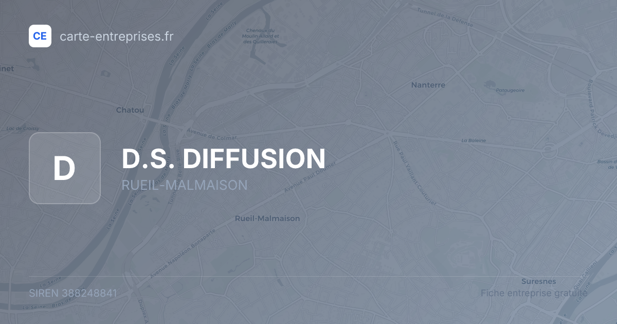 D.S. DIFFUSION — 388248841 — fiche entreprise