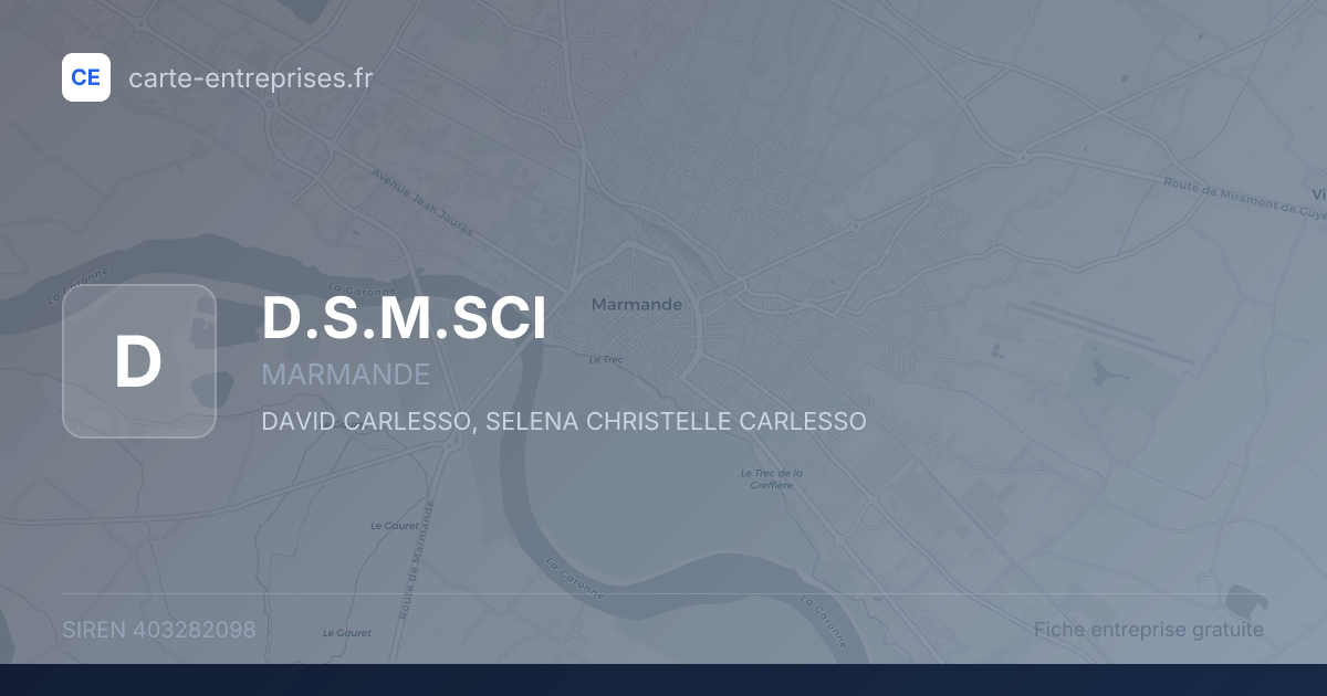 D.S.M.SCI — 403282098 — fiche entreprise