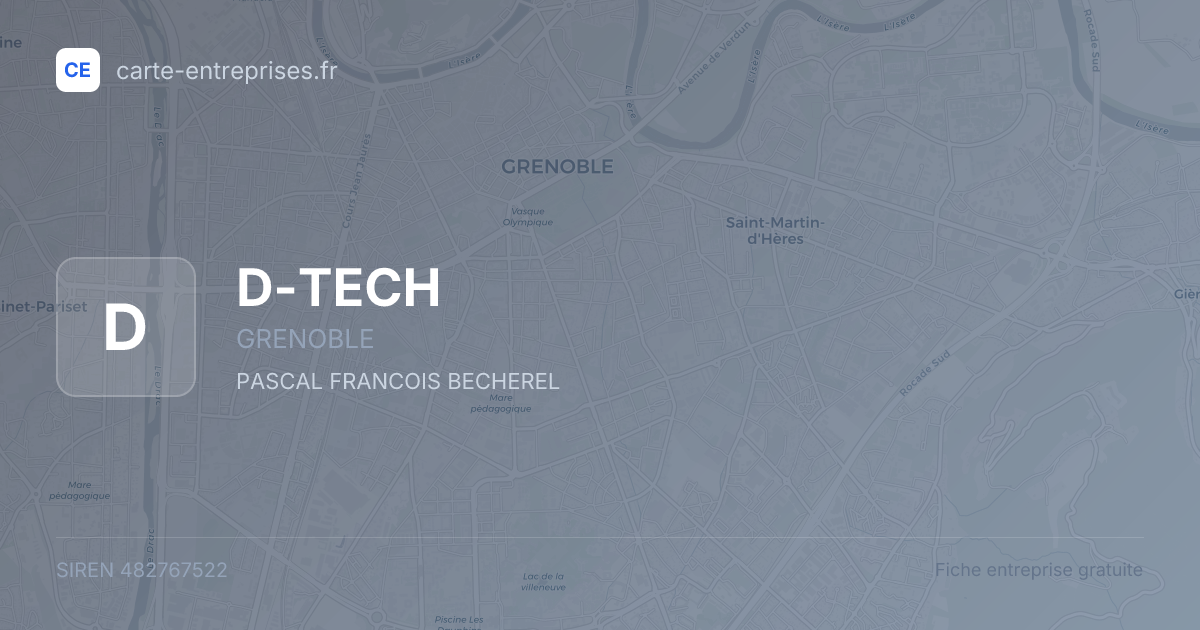D-TECH — 482767522 — fiche entreprise