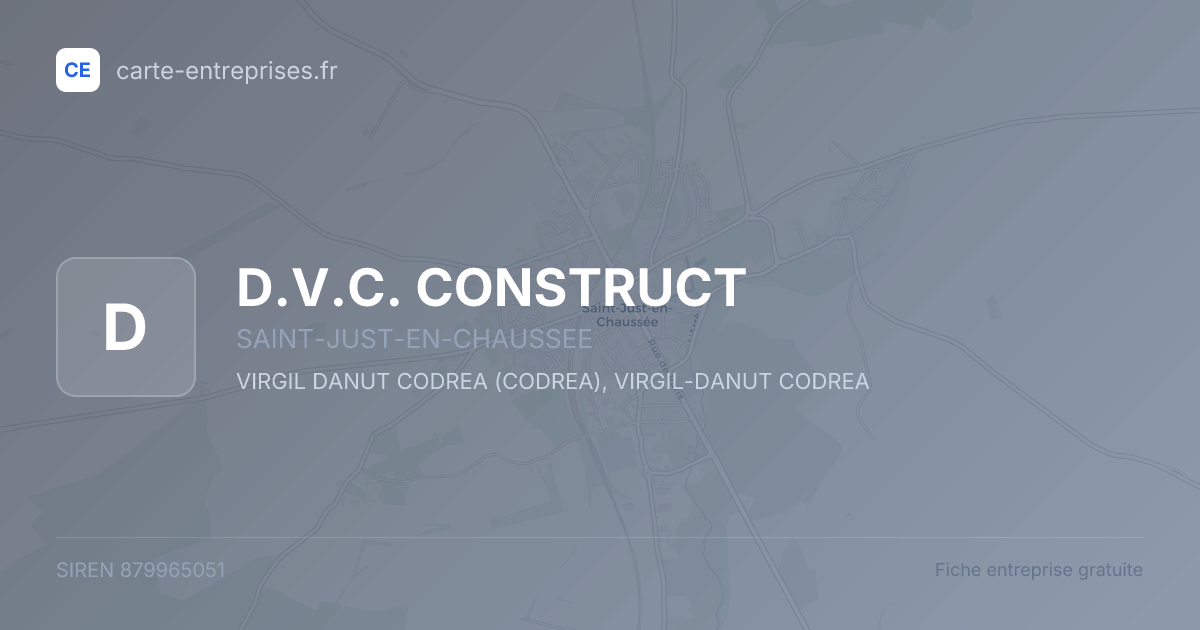 D.V.C. CONSTRUCT — 879965051 — fiche entreprise