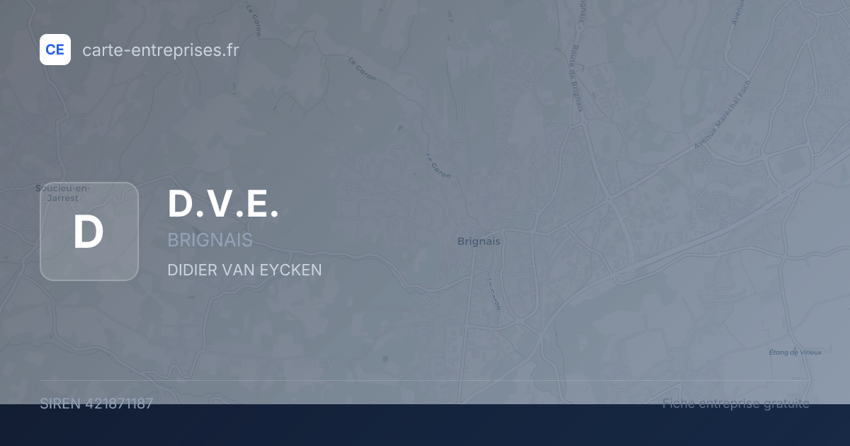 D.V.E. — 421871187 — fiche entreprise