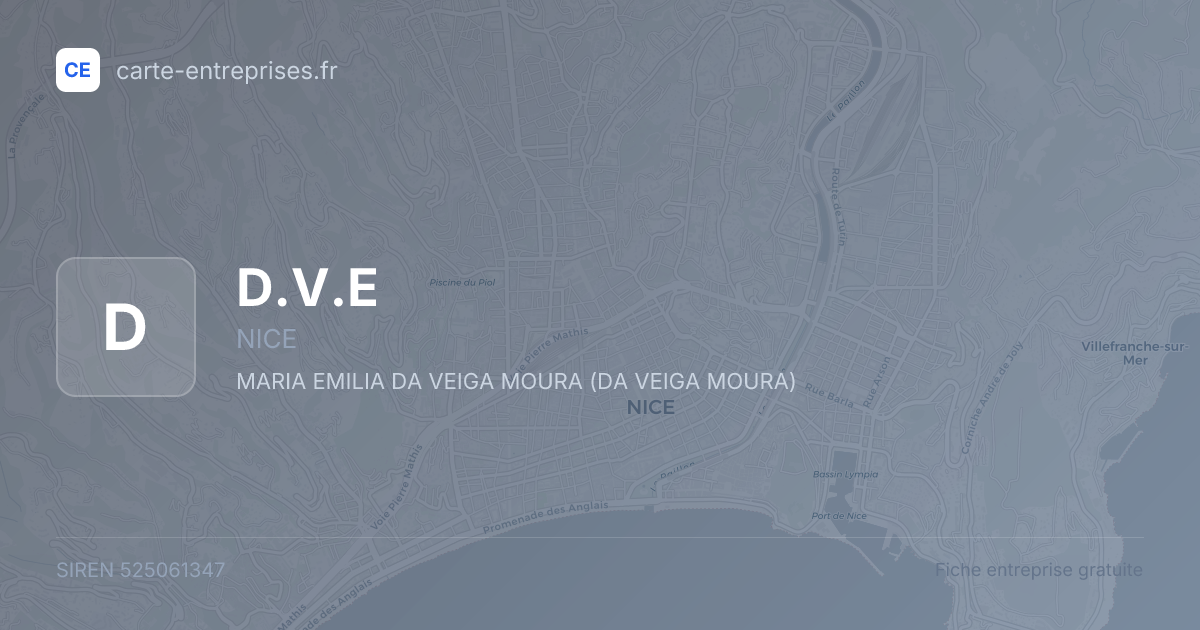 D.V.E — 525061347 — fiche entreprise