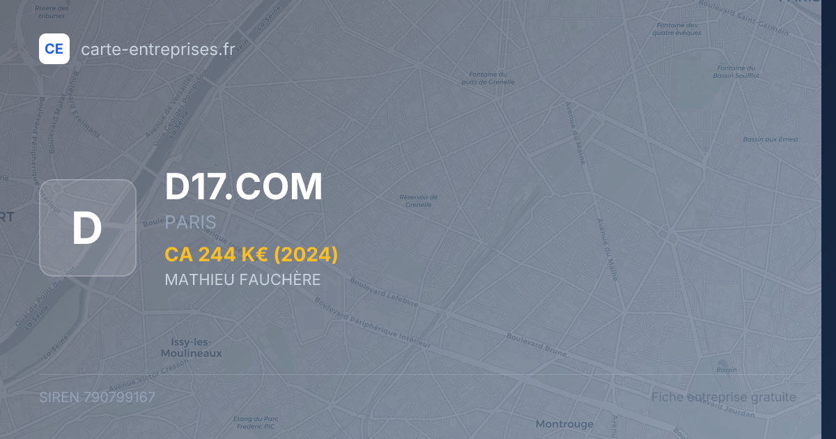 D17.COM — 790799167 — fiche entreprise