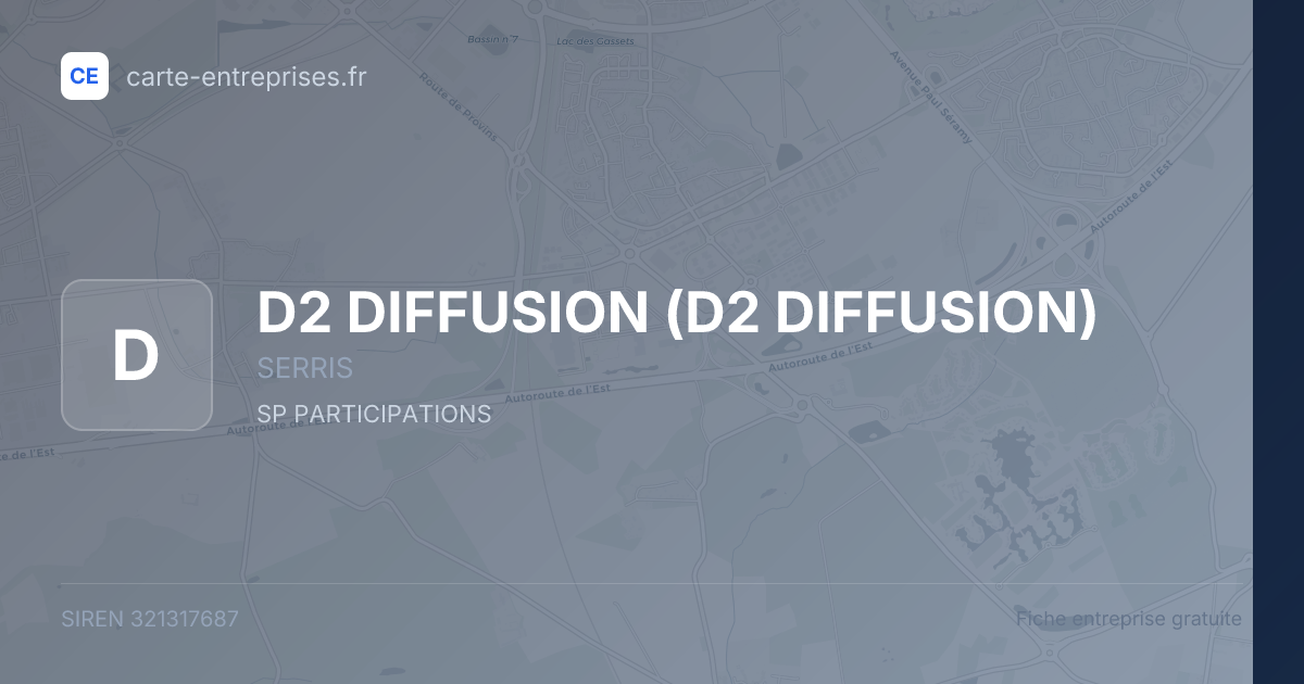 D2 DIFFUSION — 321317687 — fiche entreprise