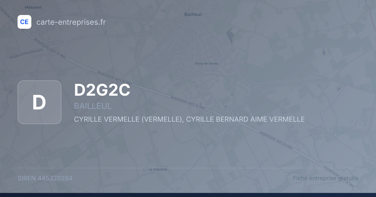 D2G2C — 445320294 — fiche entreprise