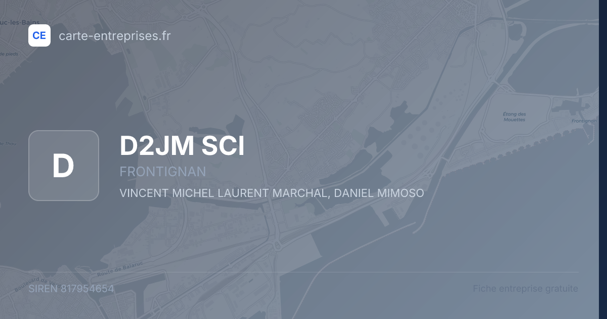 D2JM SCI — 817954654 — fiche entreprise