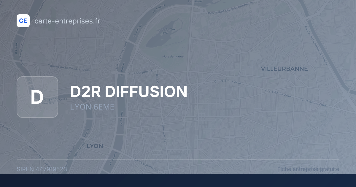D2R DIFFUSION — 447919523 — fiche entreprise