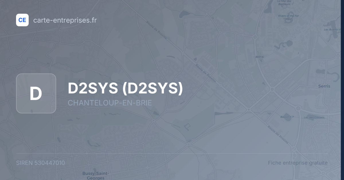 D2SYS — 530447010 — fiche entreprise