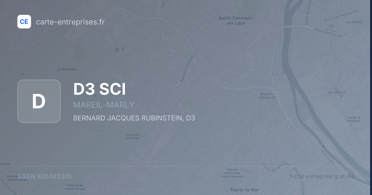 D3 SCI — 820463305 — fiche entreprise