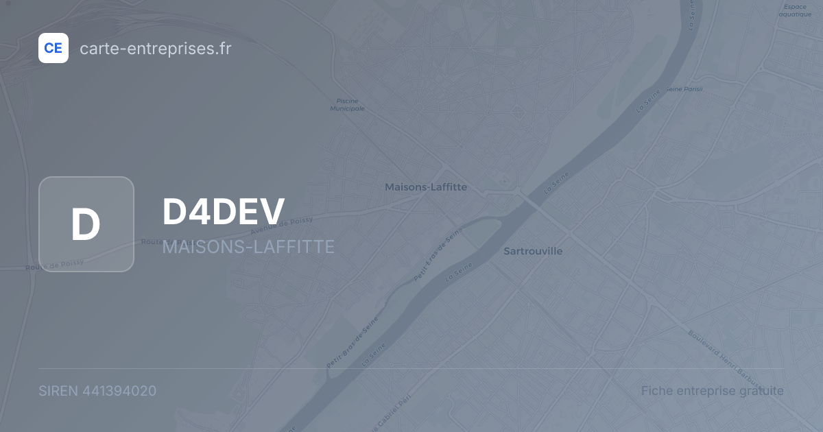 D4DEV — 441394020 — fiche entreprise