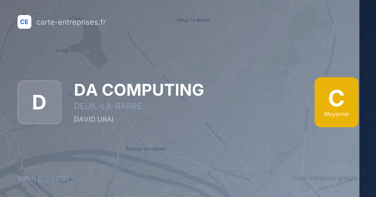 DA COMPUTING — 851069187 — fiche entreprise