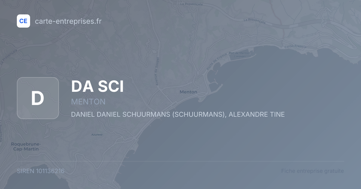 DA SCI — 101136216 — fiche entreprise