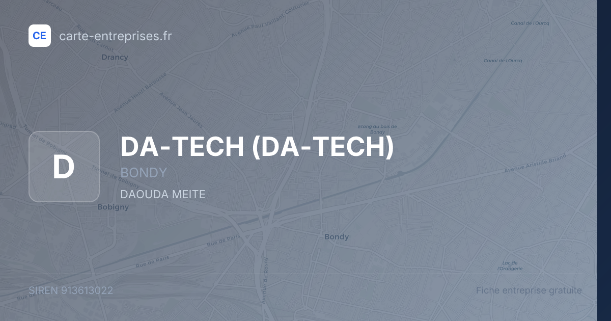 DA-TECH — 913613022 — fiche entreprise