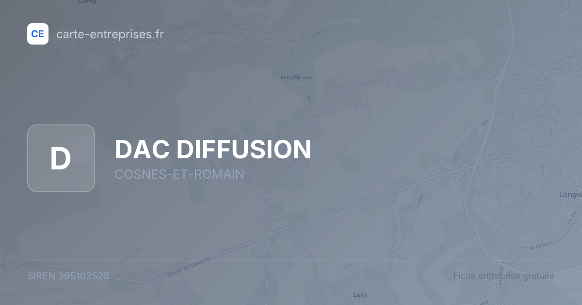 DAC DIFFUSION — 395102528 — fiche entreprise