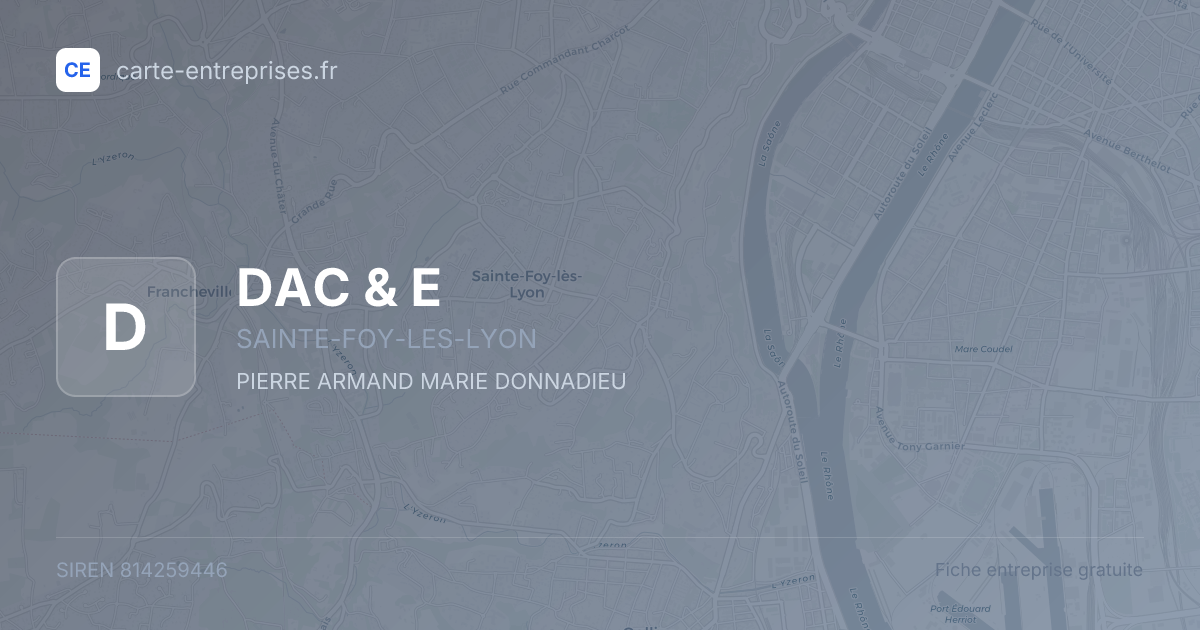 DAC & E — 814259446 — fiche entreprise