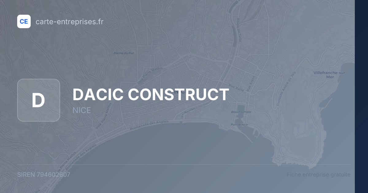 DACIC CONSTRUCT — 794602607 — fiche entreprise
