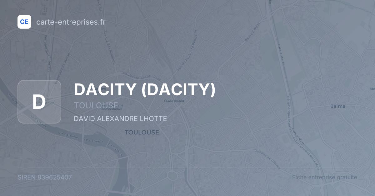 DACITY — 839625407 — fiche entreprise