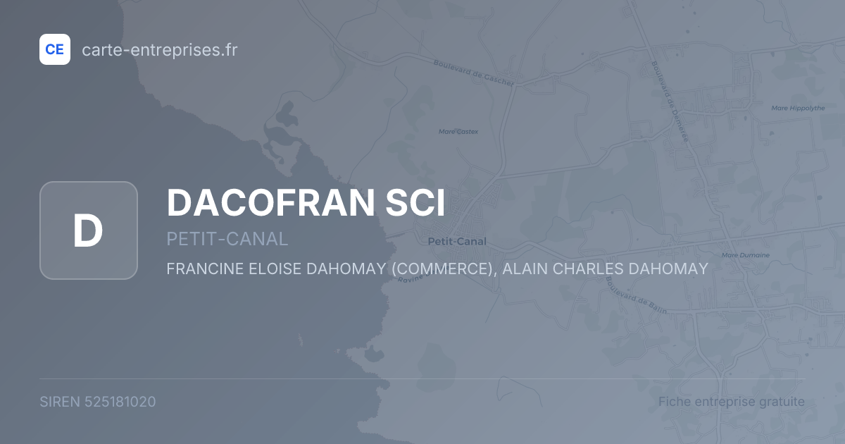 DACOFRAN SCI — 525181020 — fiche entreprise