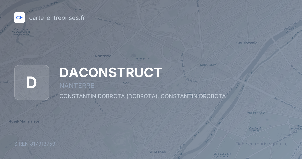 DACONSTRUCT — 817913759 — fiche entreprise