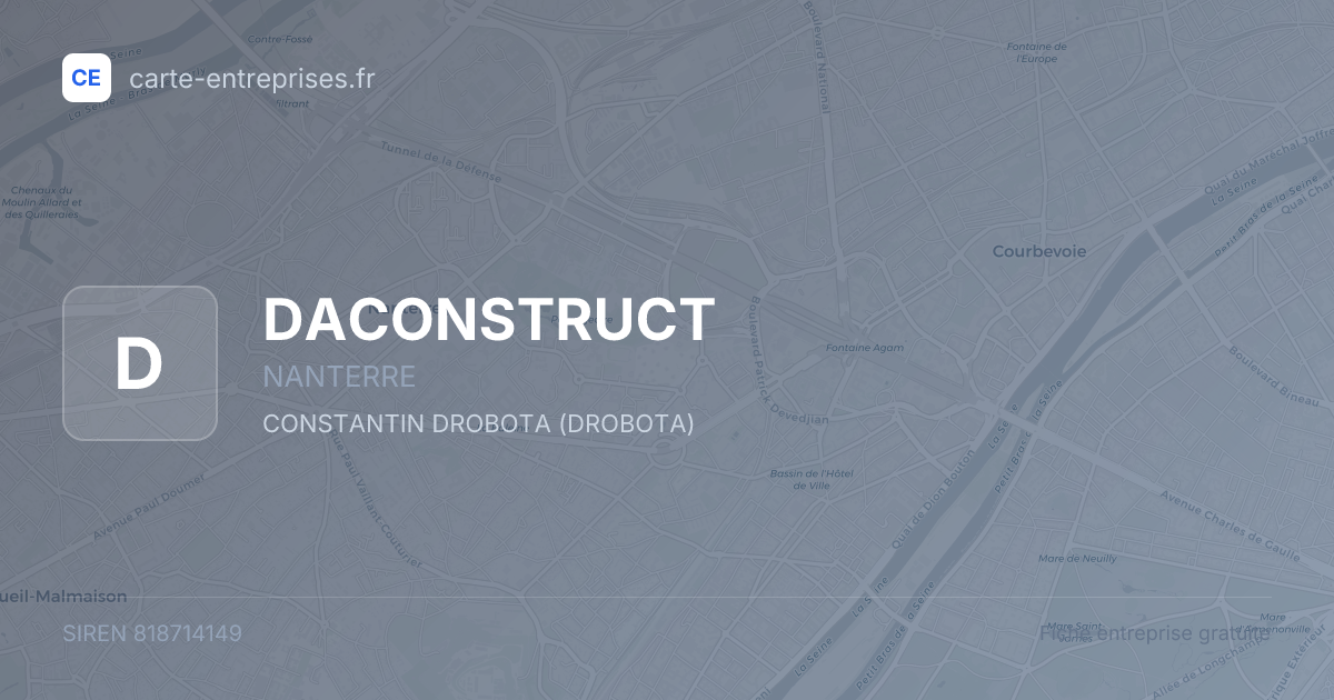 DACONSTRUCT — 818714149 — fiche entreprise