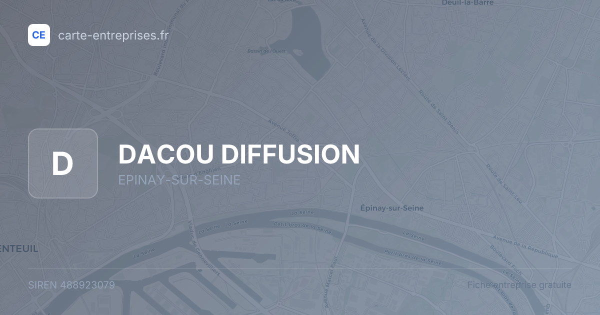 DACOU DIFFUSION — 488923079 — fiche entreprise