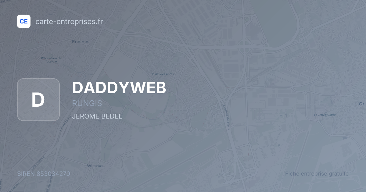 DADDYWEB — 853034270 — fiche entreprise
