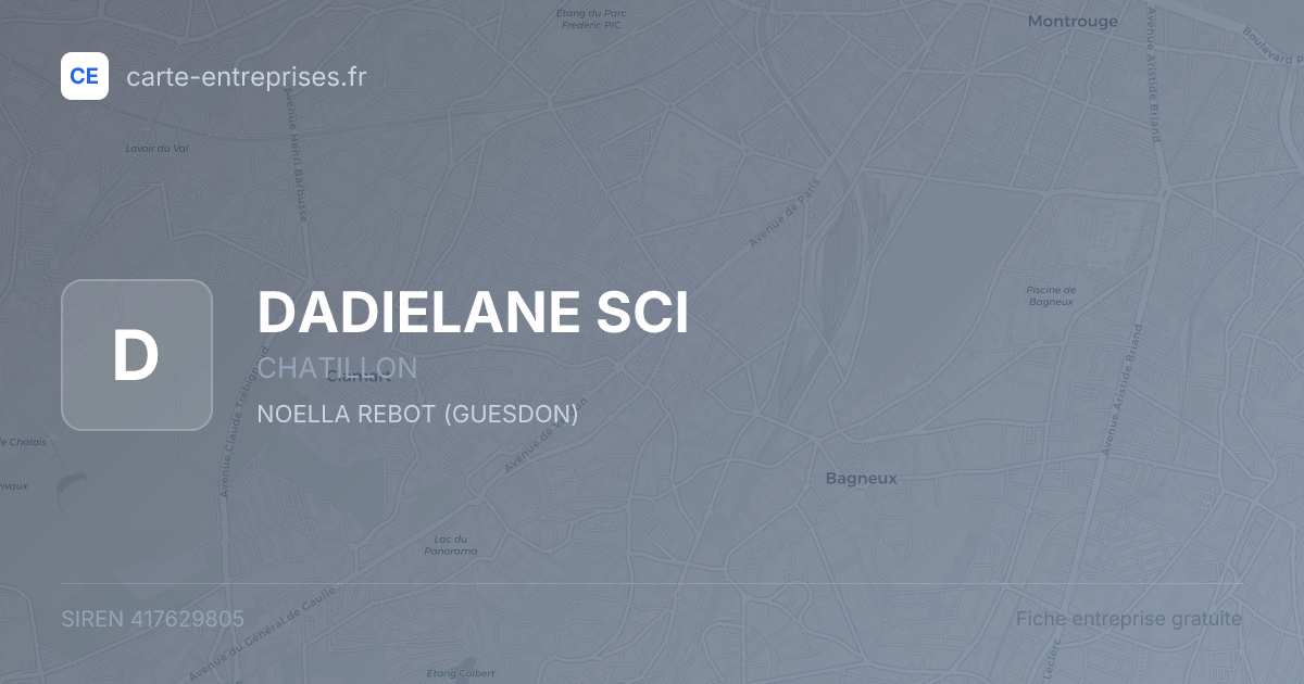 DADIELANE SCI — 417629805 — fiche entreprise
