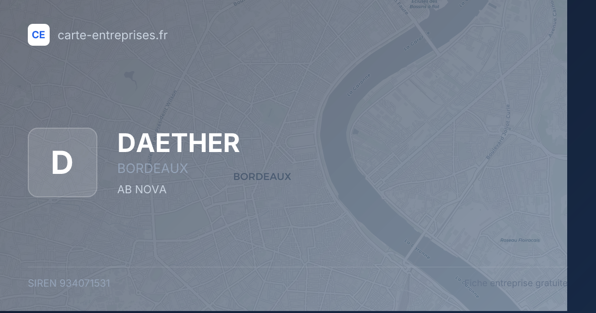 DAETHER — 934071531 — fiche entreprise