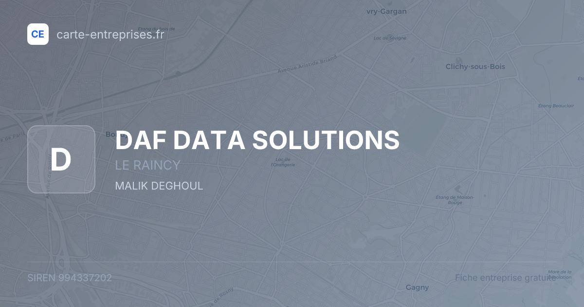 DAF DATA SOLUTIONS — 994337202 — fiche entreprise